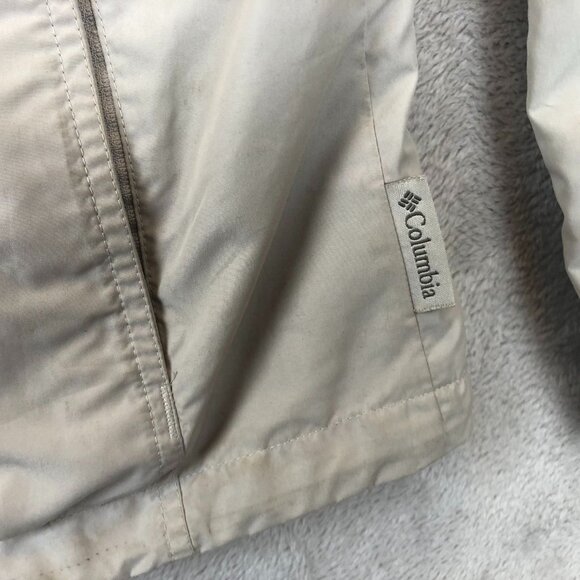 Columbia Sportswear Womens Athletic Jacket Medium Beige Full Zip Outdoors Pocket - Picture 9 of 15